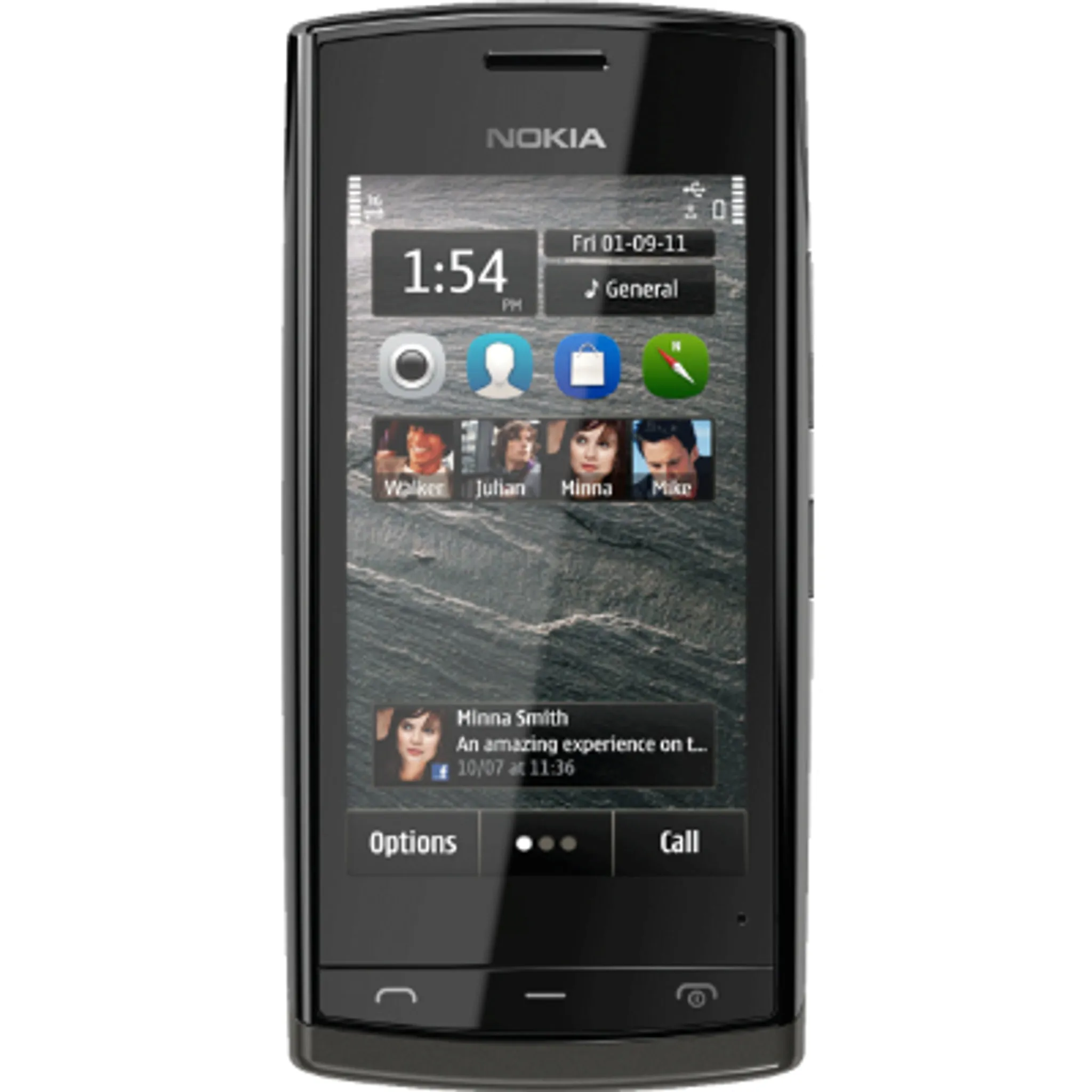 Nokia 500, 8,13 cm (3.2"), 640 x 360 Pixel, TFT, 1 GHz, 32 GB, 2000 MB