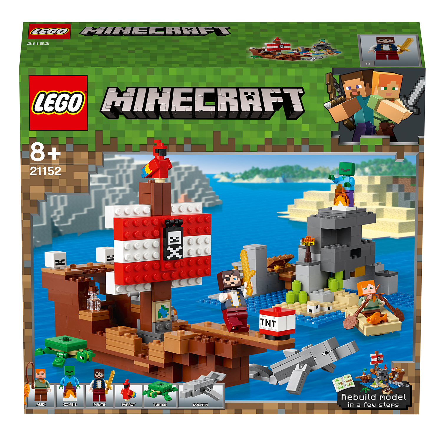 LEGO Minecraft Das Piratenschiff-Abenteuer