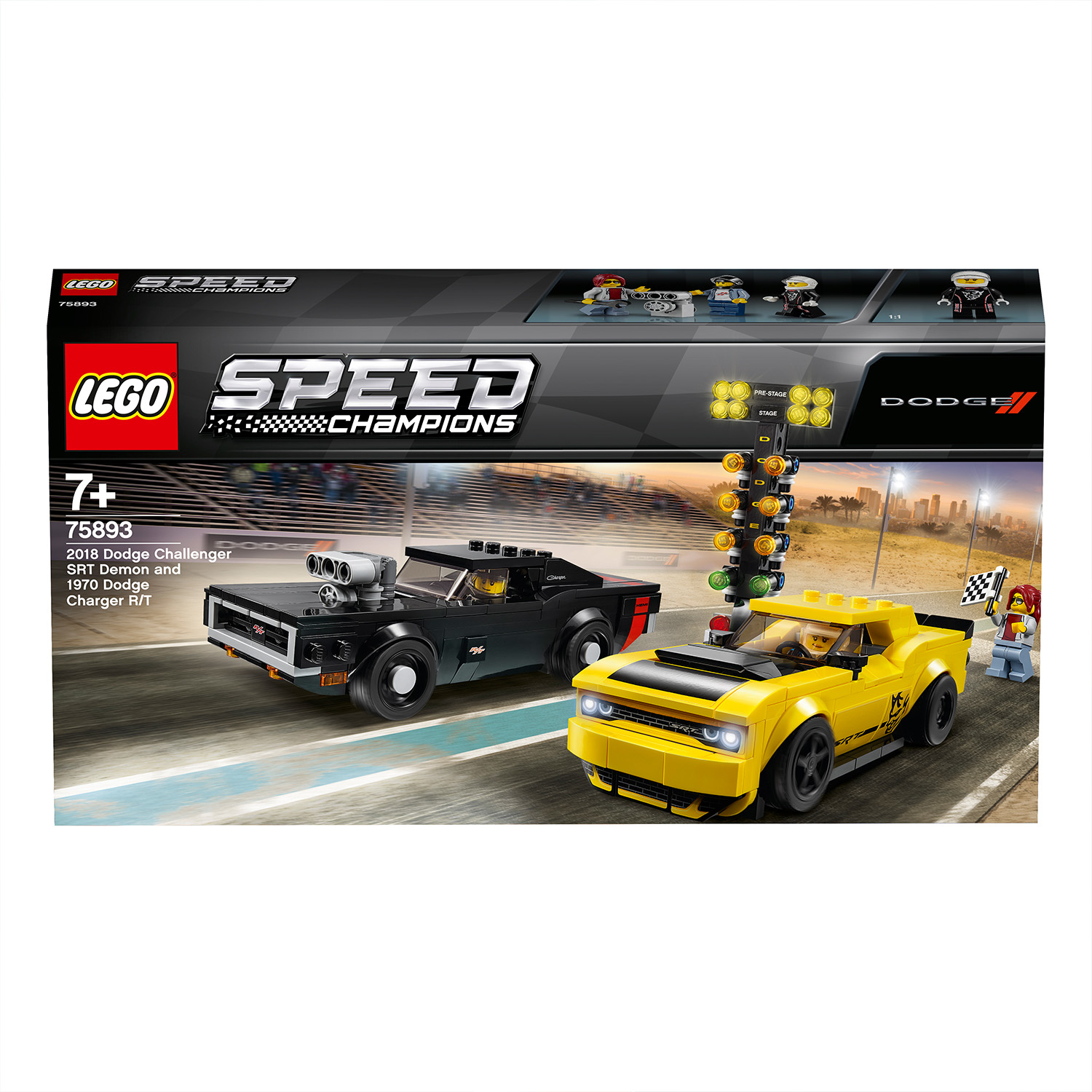 LEGO Speed Champions 2018 Dodge Challenger SRT Demon und 1970 Dodge Charger R/T