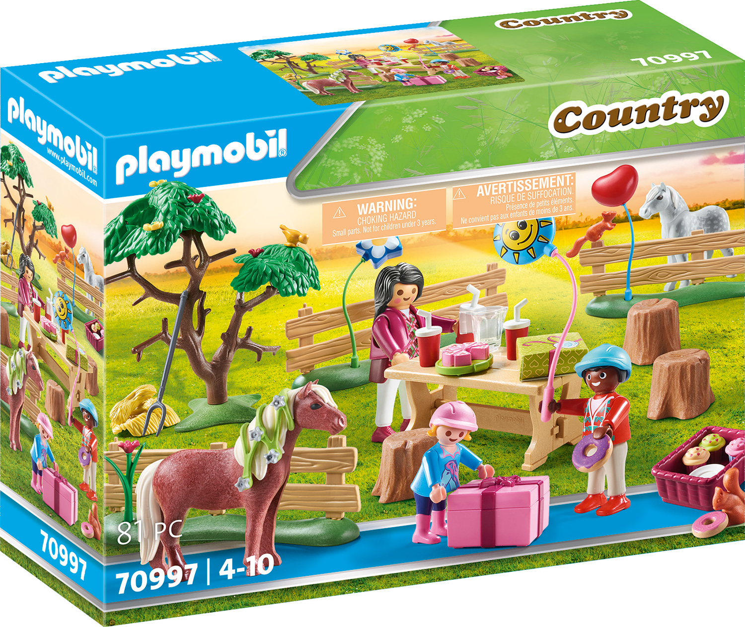 PLAYMOBIL 70997 Kindergeburtstag auf dem Ponyhof