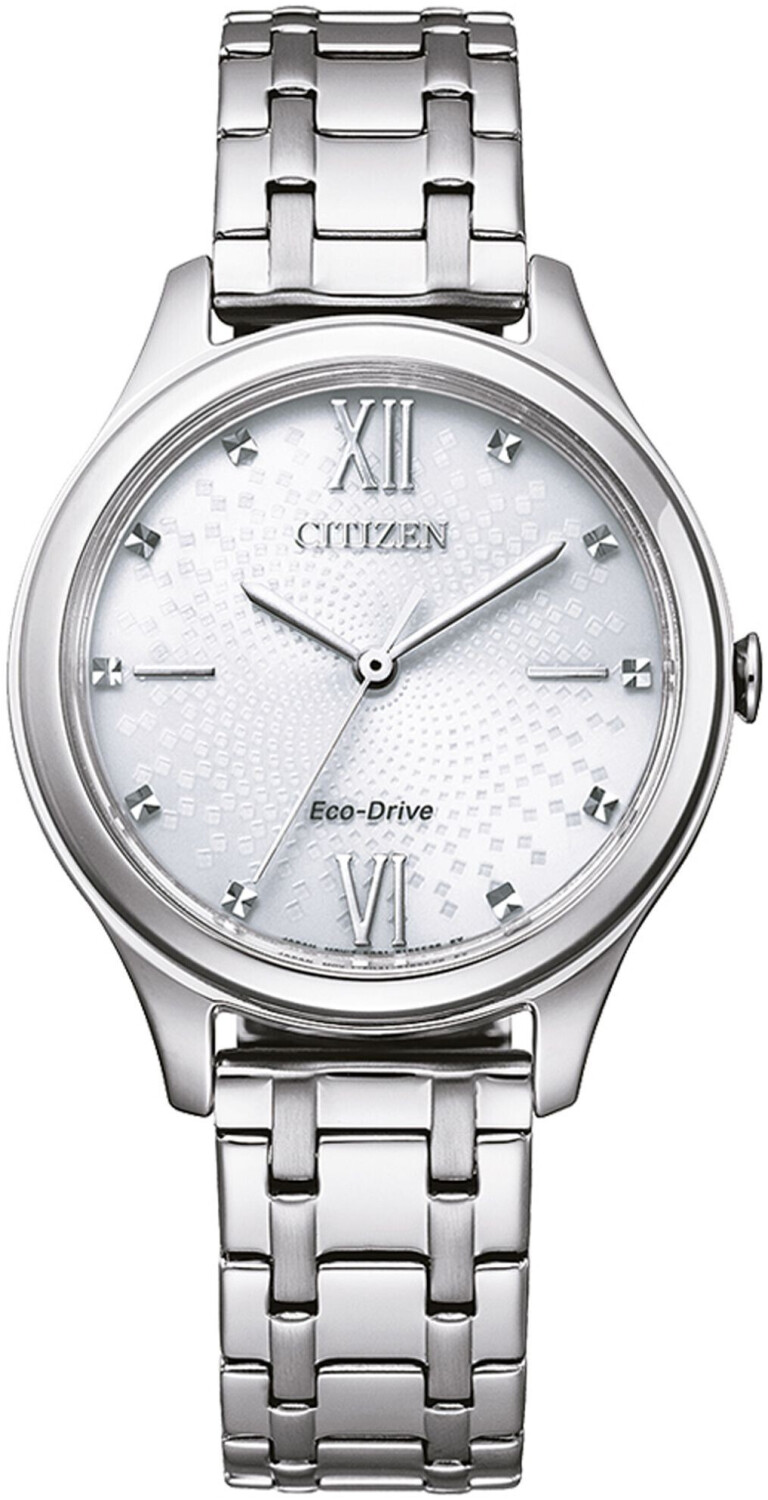 Citizen Damen Analog Eco-Drive Uhr mit Edelstahl Armband EM0500 EM0500-73A