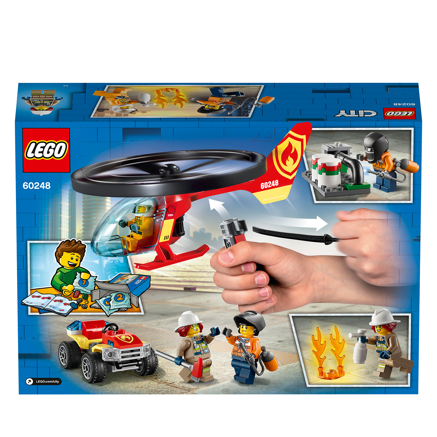 LEGO City Einsatz mit dem Feuerwehrhubschrauber
