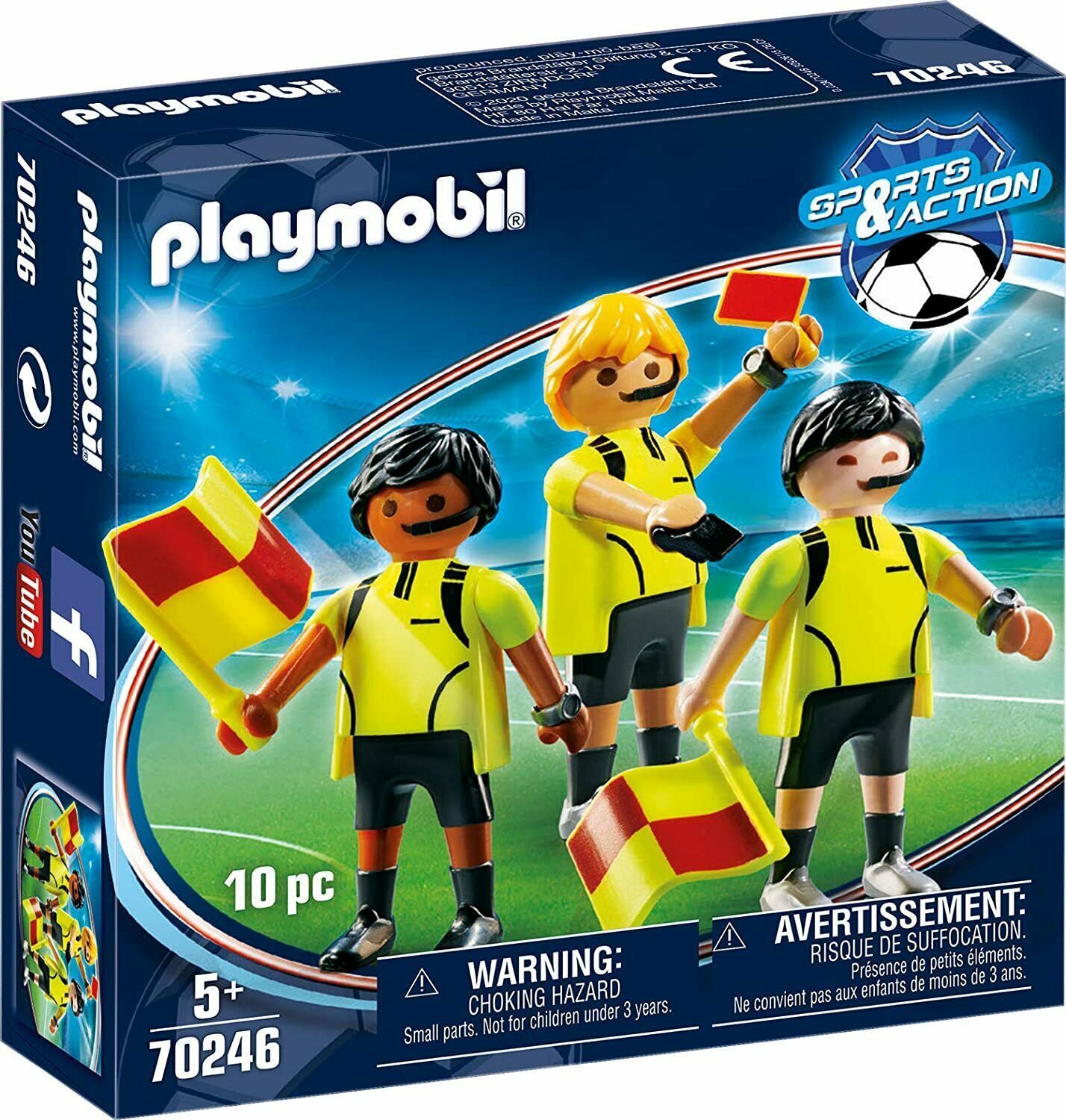 PLAYMOBIL 70246 Sports & Action Schiedsrichter-Team Minifigur Spielzeug 10 Teile