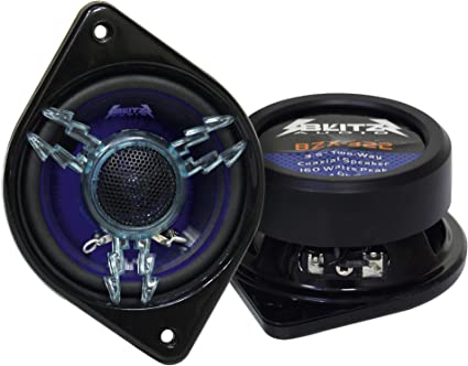 Blitz - 3.5'' 2-Way Coaxial Speaker System w/Blue LED Light Accent - BZX322