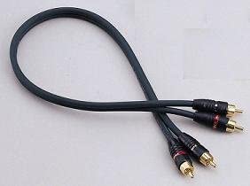 Phoenix Gold A564XS, RCA Cable, Twisted Pair, male to male, 6 Gauge (16mm²), 13ft (4m), green Made in USA 