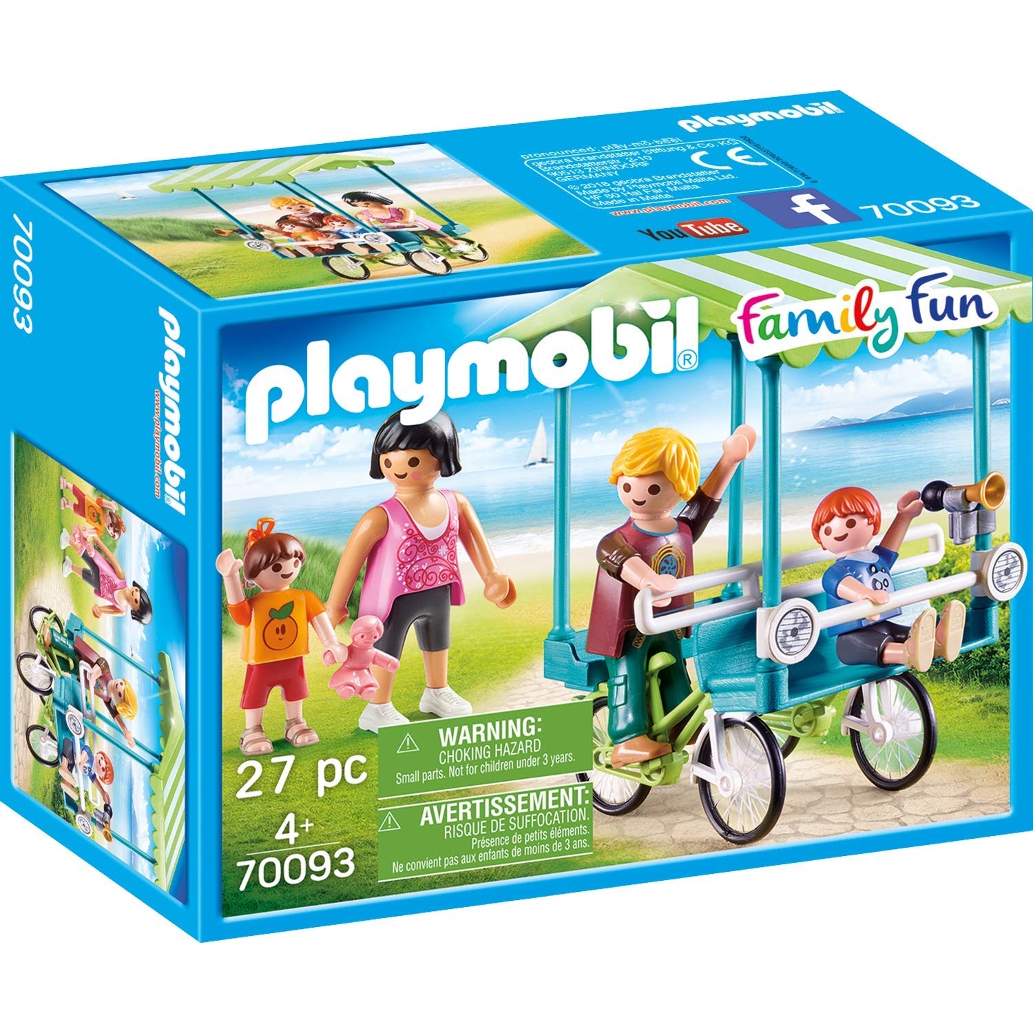 PLAYMOBIL 70093 Playmobil Familien-Fahrrad