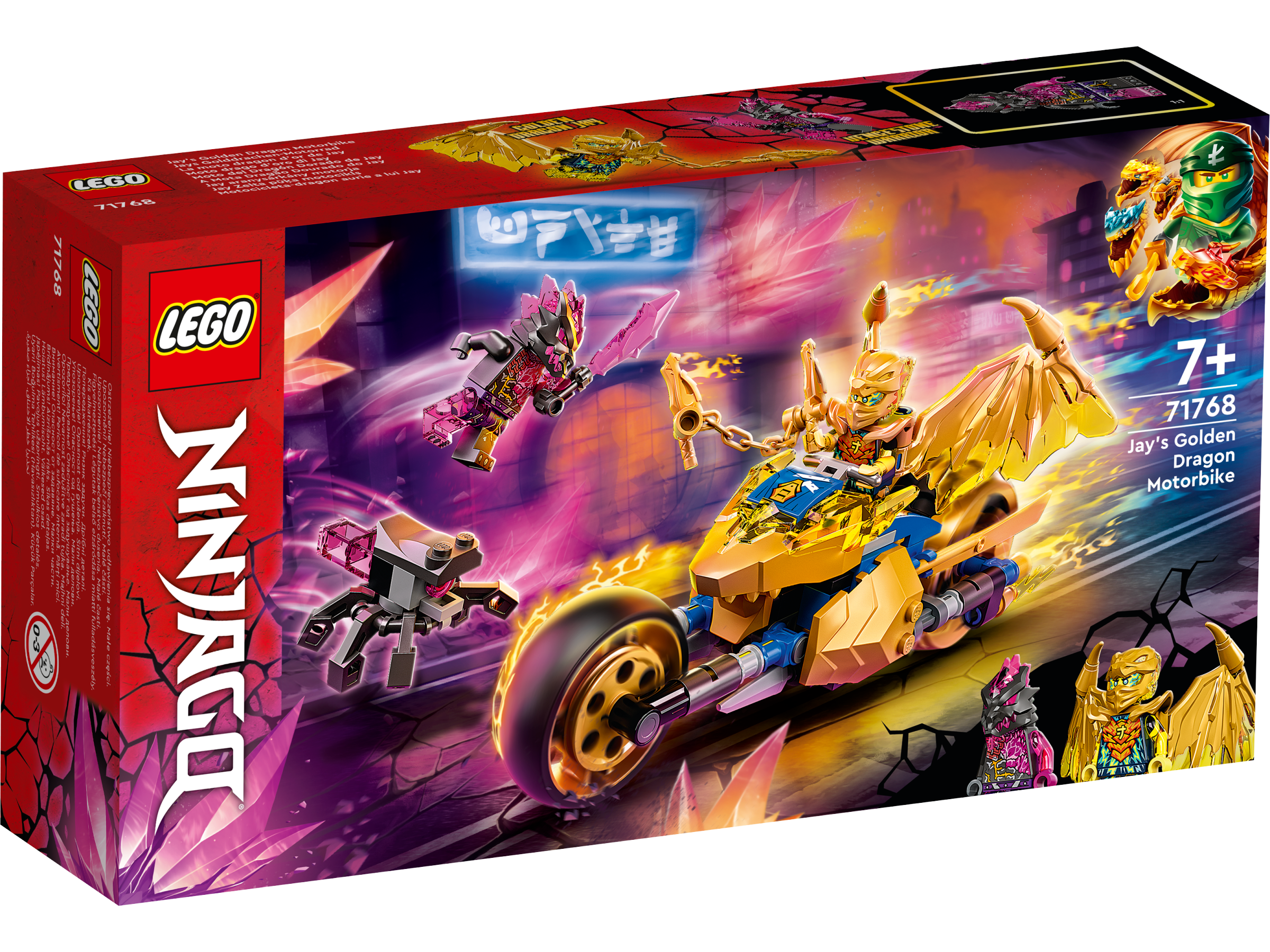 LEGO 71768 Jays Golddrachen-Motorrad
