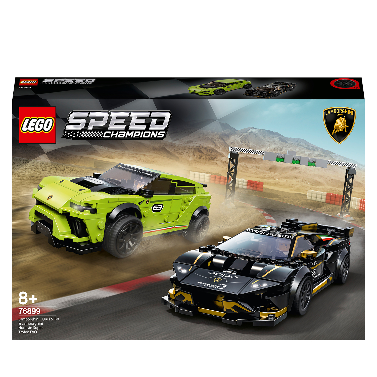 LEGO Speed Champions Lamborghini Urus ST-X & Lamborghini Huracán Super Trofeo EVO