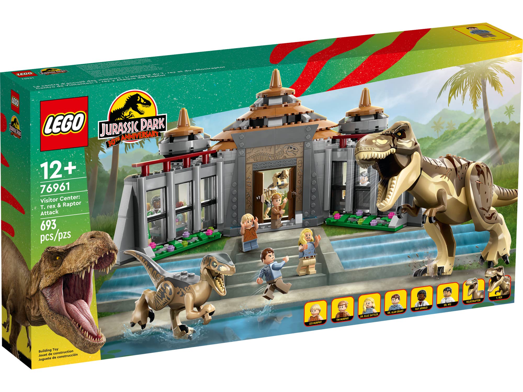 LEGO 76961 Jurassic World™ Angriff des T. rex und des Raptors aufs Besucherzentrum