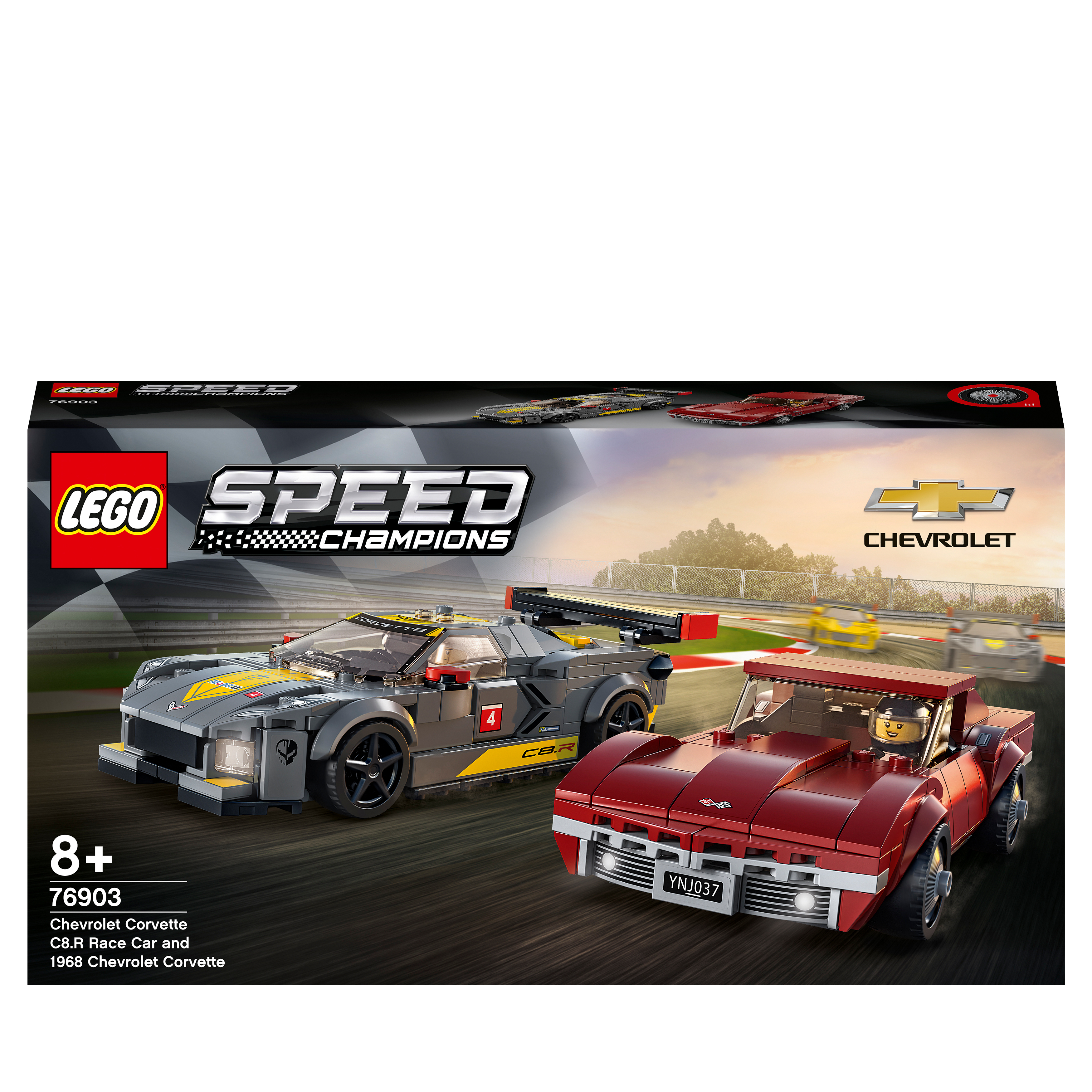 LEGO Speed Champions Chevrolet Corvette C8.R & 1968 Chevrolet Corvette