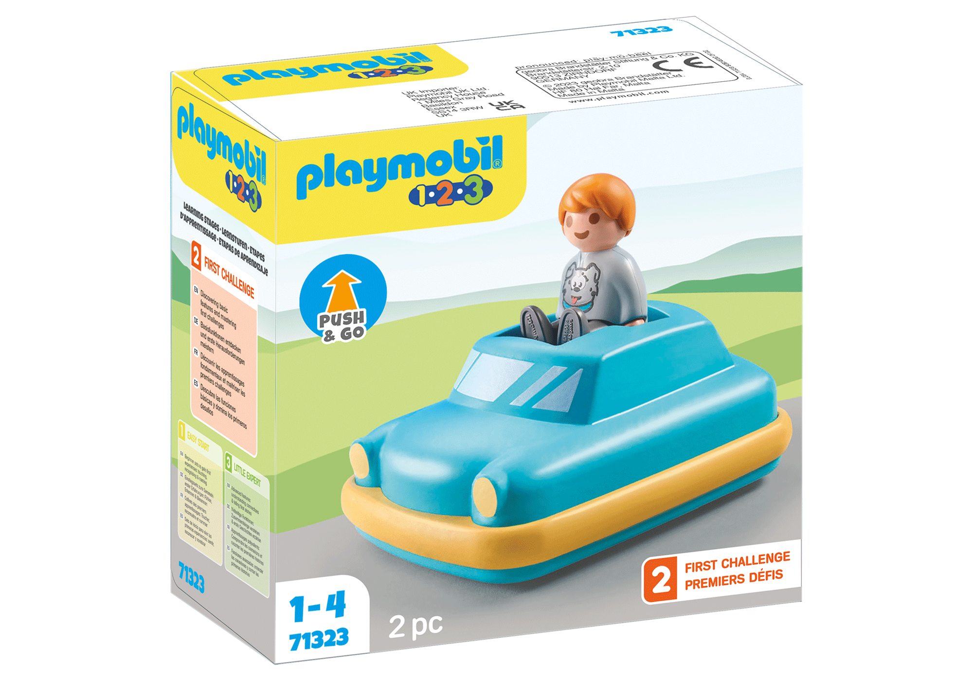 Playmobil 71323 1.2.3: Push & Go Car 1.2.3