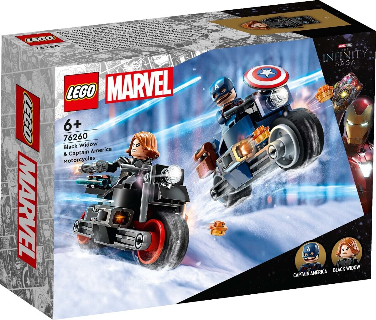 LEGO 76260 Marvel Super Heroes - Black Widows & Captain Americas Motorräder