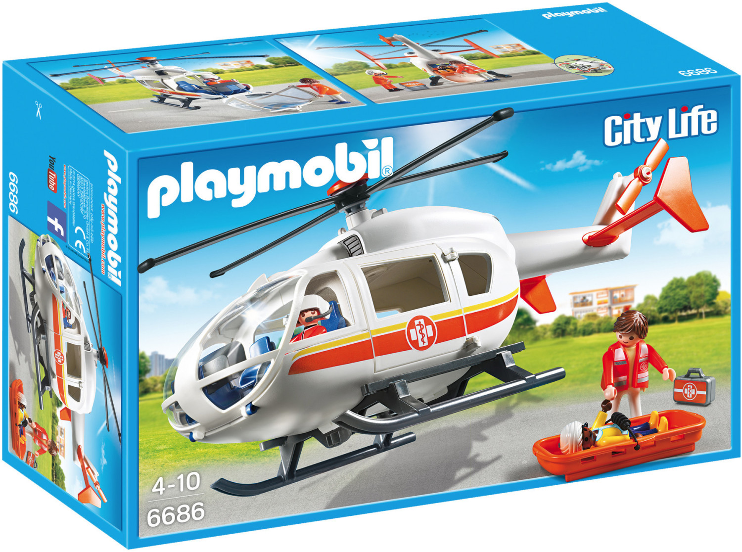 PLAYMOBIL 6686 City Life - Rettungshelikopter