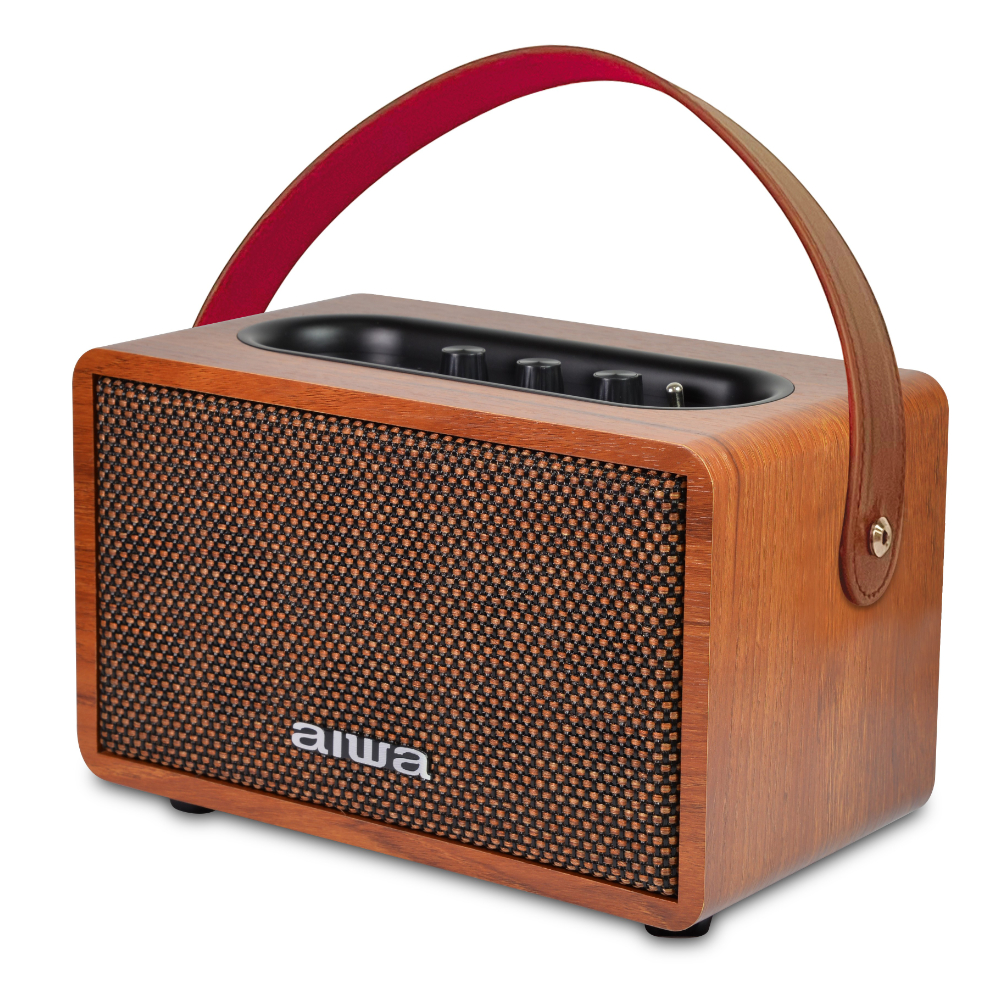 Aiwa - Bluetooth-Lautsprecher MI-X100 Retro Plus X Stereo, braun