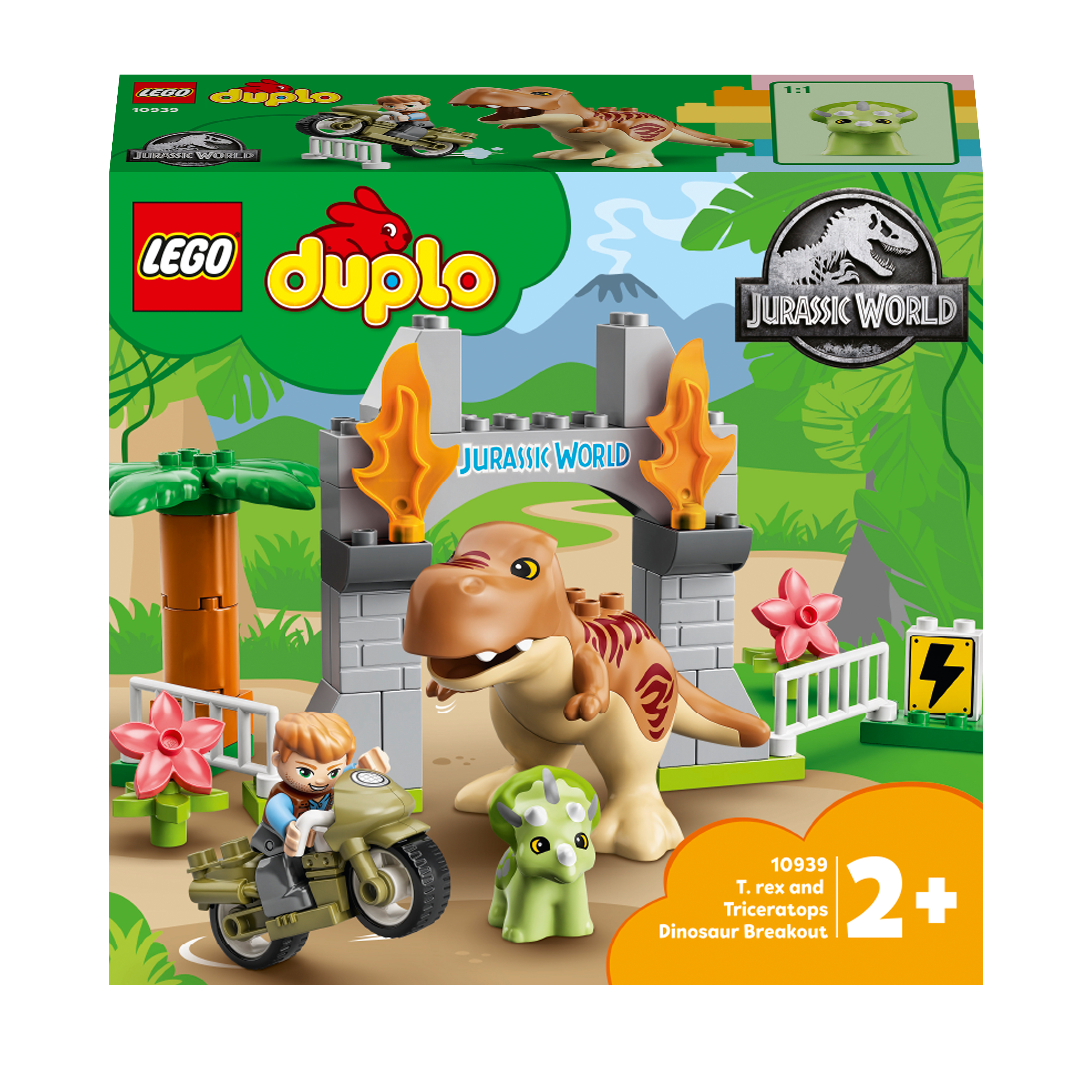 LEGO DUPLO Ausbruch des T. Rex und Triceratops