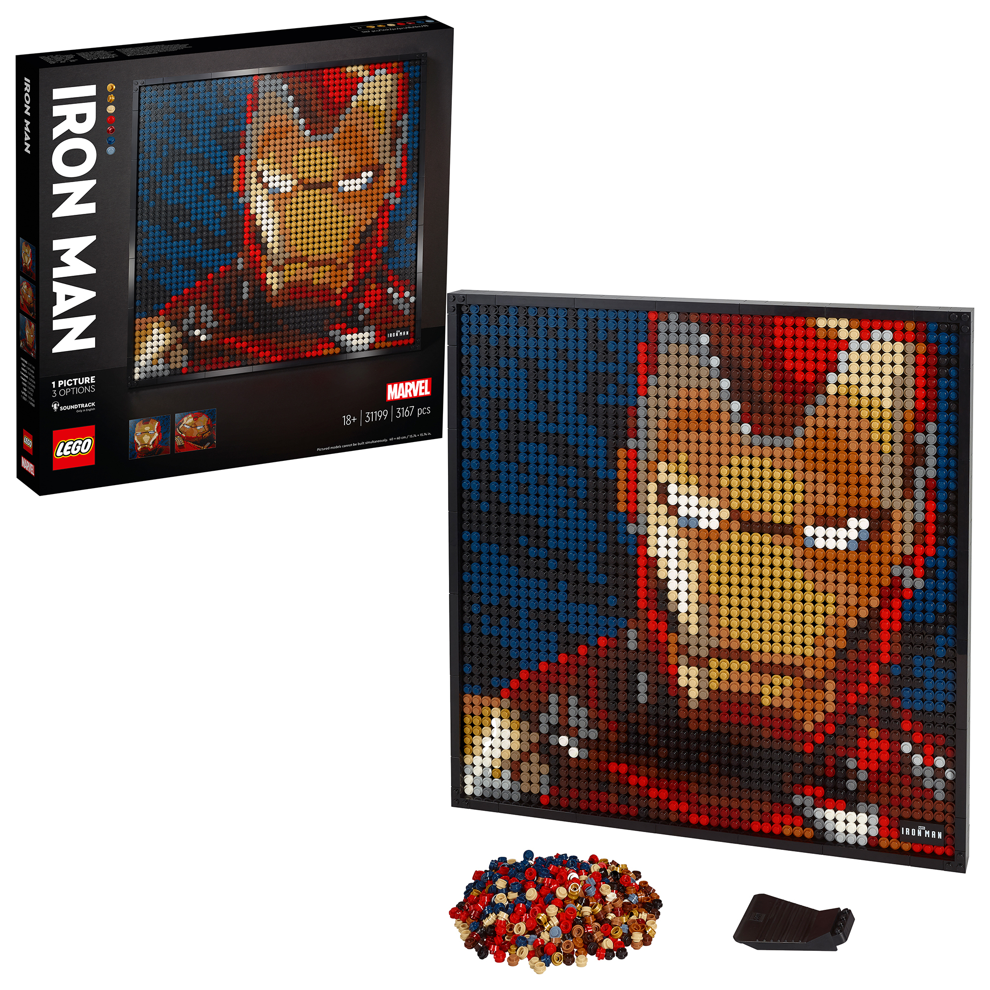 LEGO ART Marvel Studios Iron Man - Kunstbild