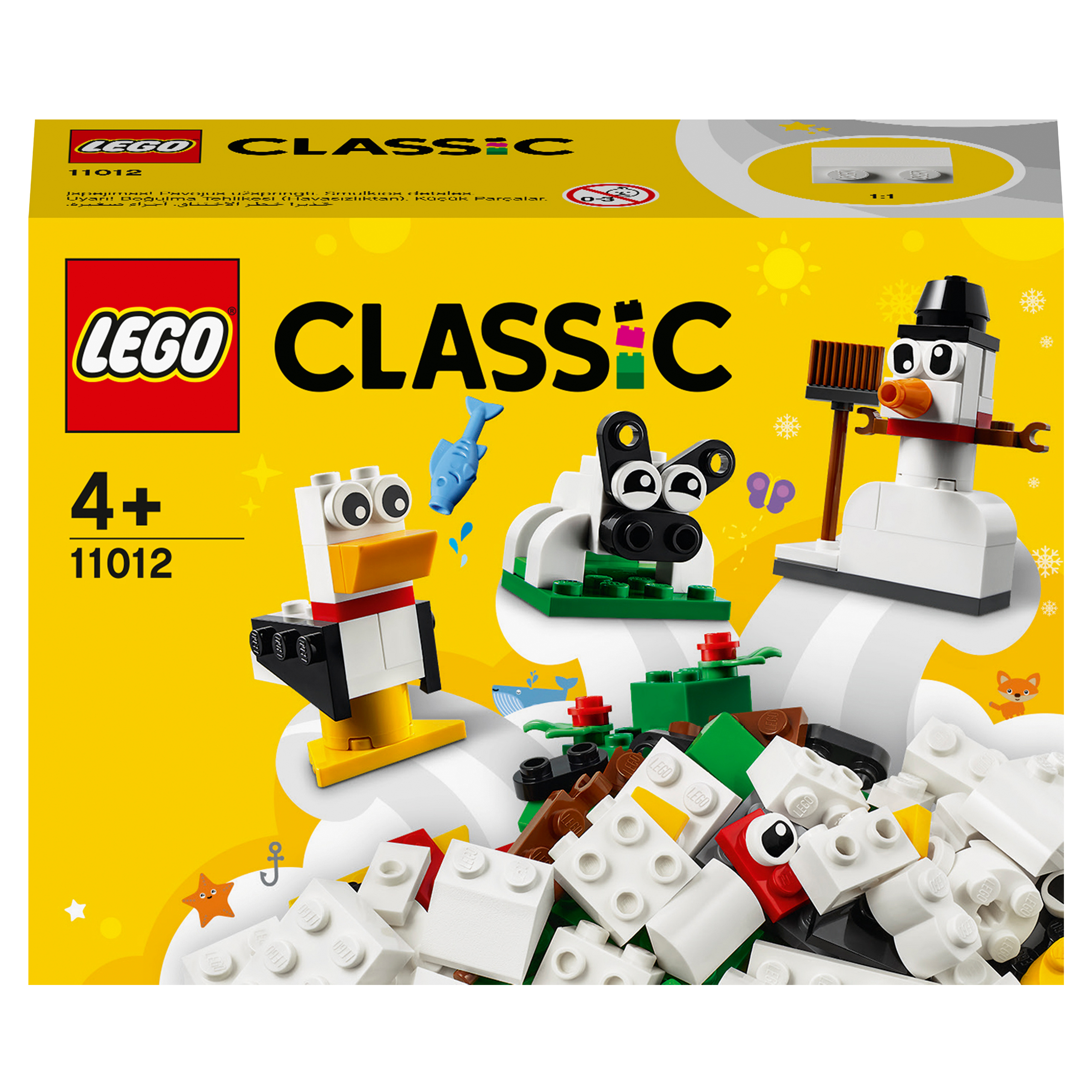 LEGO Classic Kreativ-Bauset mit weißen Steinen