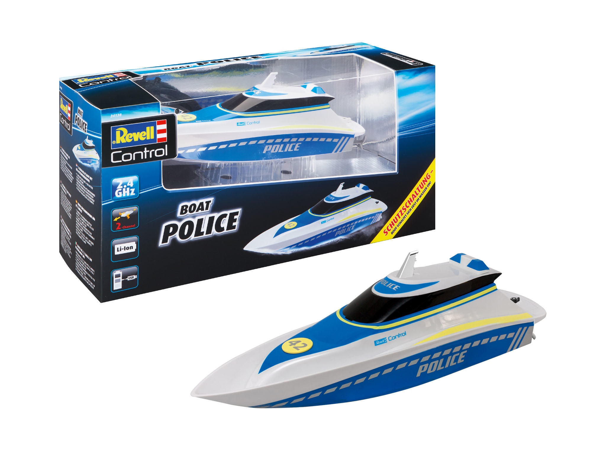 Revell 24138 RC Boot "Police" Revell Control Ferngesteuertes Polizeiboot