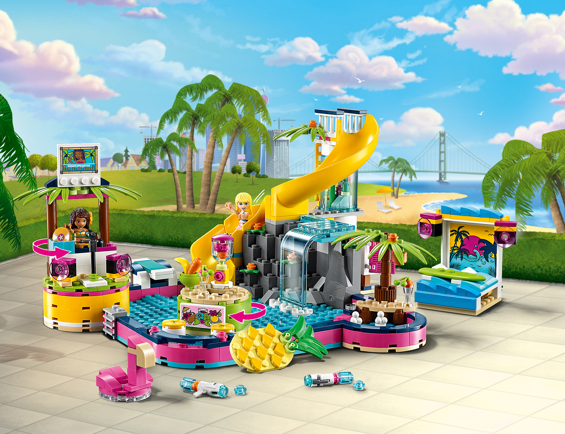LEGO Friends Andreas Pool-Party - 41374